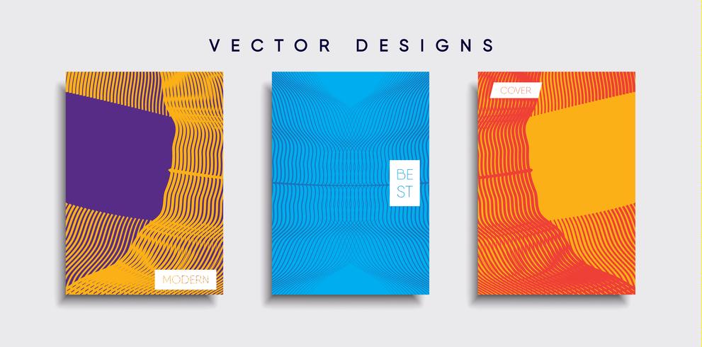 Minimale Vector-Cover-Designs. Zukünftige Plakatschablone vektor