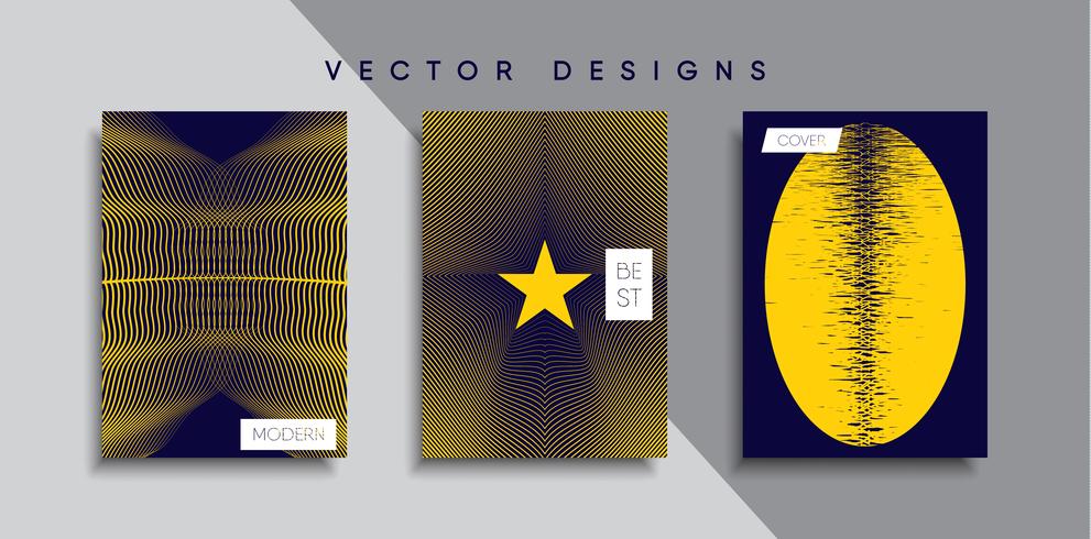 Minimal vektor täckdesign. Framtida affischmall