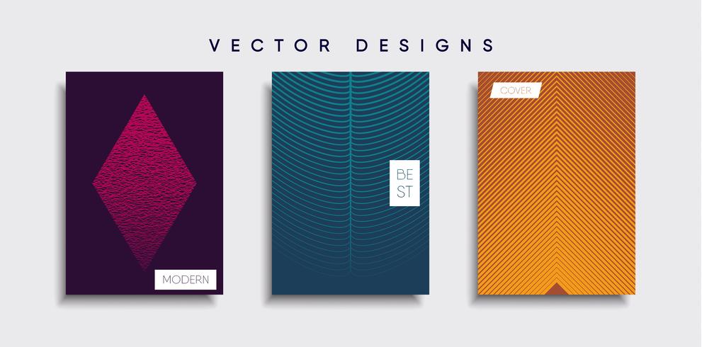 Minimale Vector-Cover-Designs. Zukünftige Plakatschablone vektor