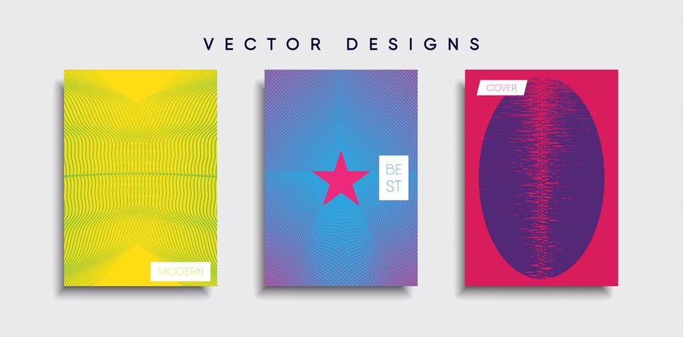 Minimale Vector-Cover-Designs. Zukünftige Plakatschablone vektor