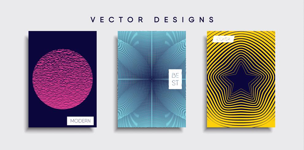 Minimale Vector-Cover-Designs. Zukünftige Plakatschablone vektor