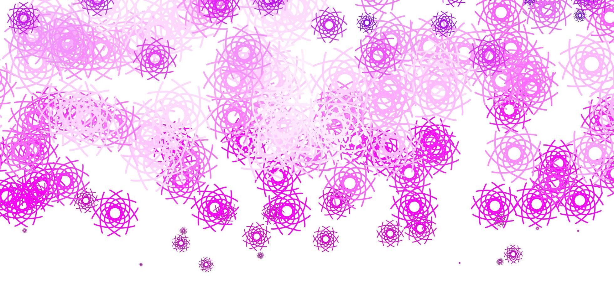 ljuslila, rosa vektorbakgrund med slumpmässiga former. vektor