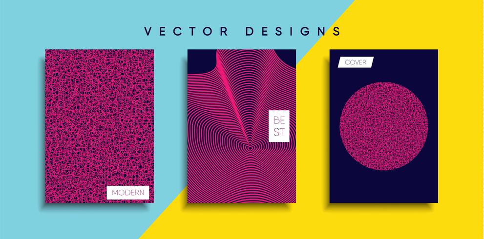 Minimale Vector-Cover-Designs. Zukünftige Plakatschablone vektor