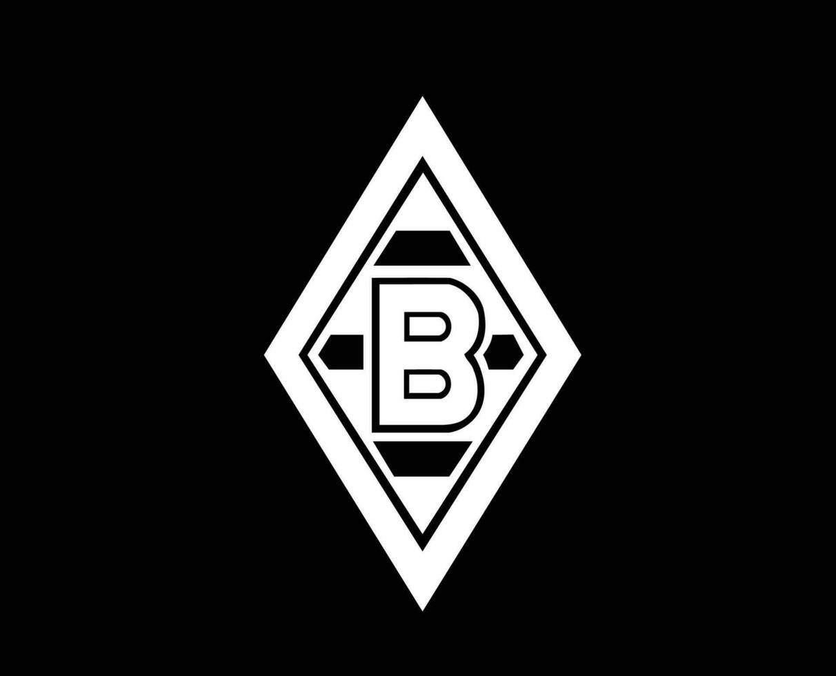 Borussia Mönchengladbach Verein Logo Symbol Fußball Bundesliga Deutschland abstrakt Design Vektor Illustration mit schwarz Hintergrund