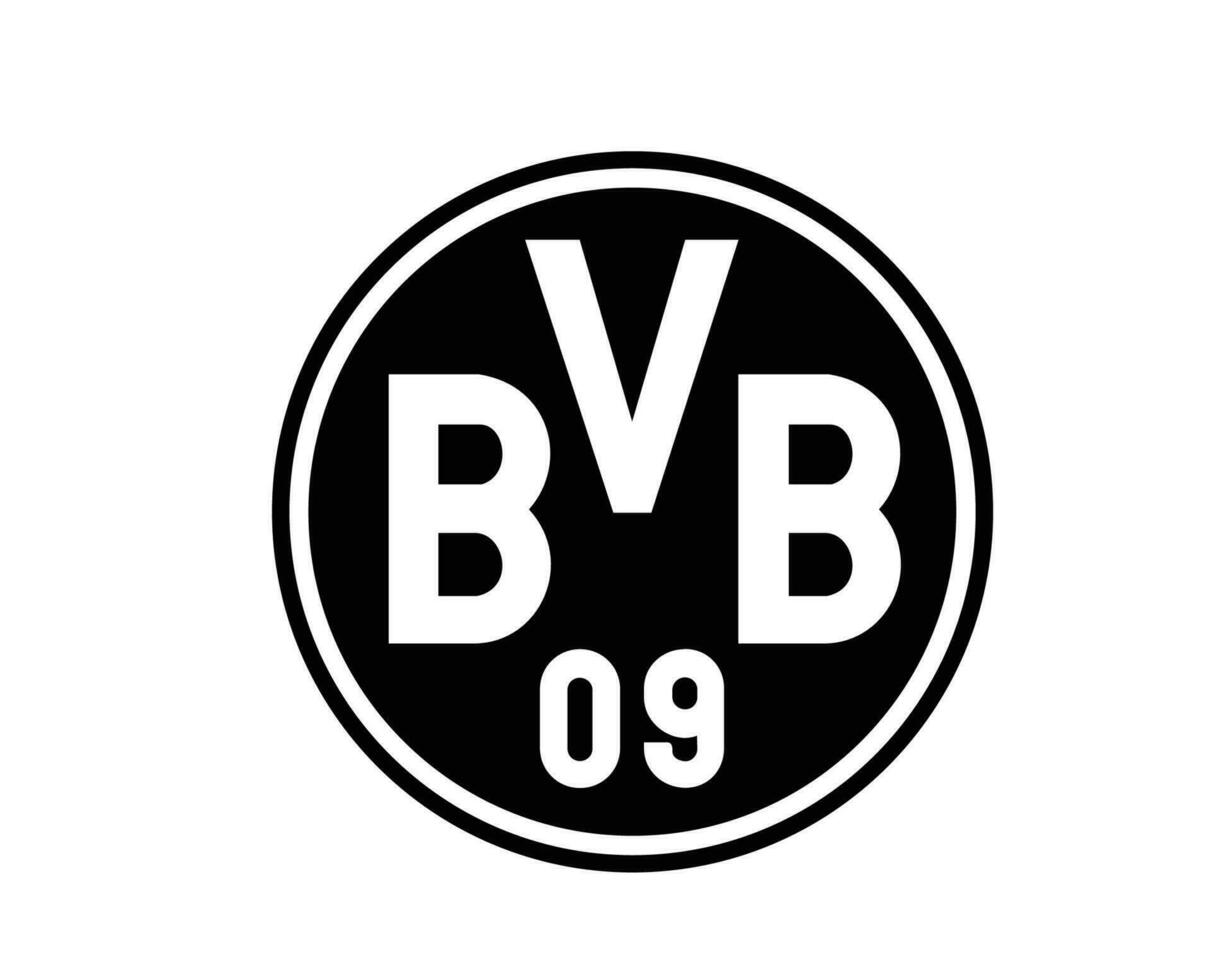 borussia dortmund klubb logotyp symbol fotboll bundesliga Tyskland abstrakt design vektor illustration