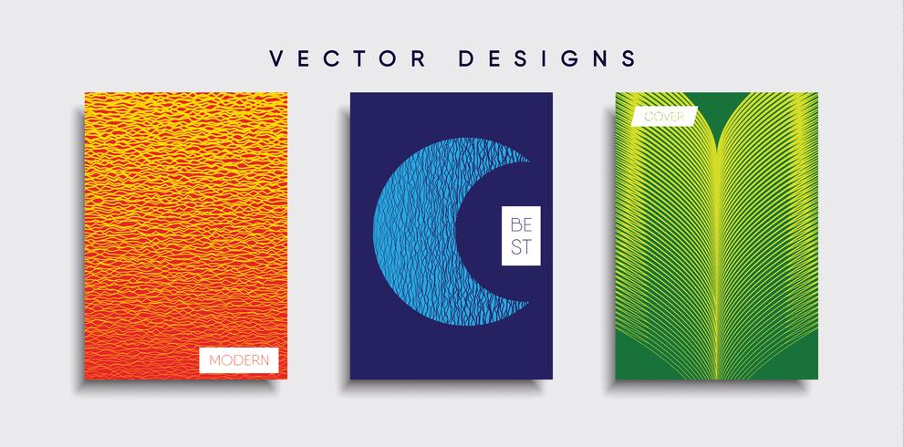 Minimale Vector-Cover-Designs. Zukünftige Plakatschablone vektor