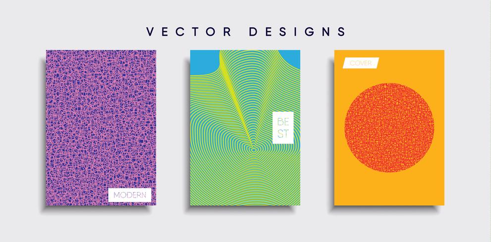 Minimale Vector-Cover-Designs. Zukünftige Plakatschablone vektor