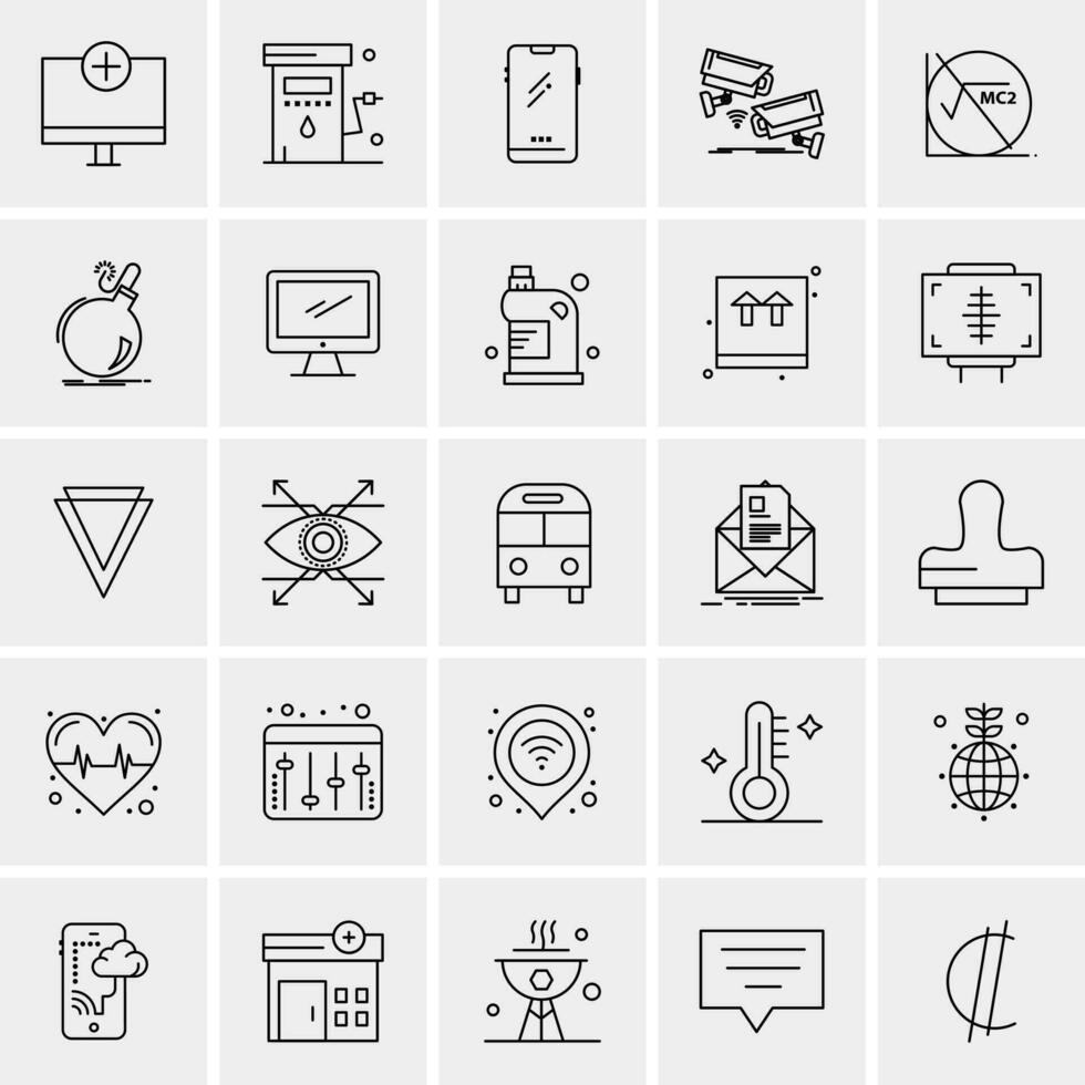 25 universelle Business-Icons Vektor kreative Icon-Illustration zur Verwendung in Web- und Mobilprojekten