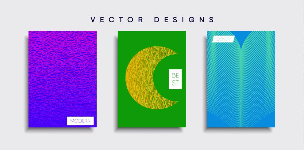 Minimale Vector-Cover-Designs. Zukünftige Plakatschablone vektor