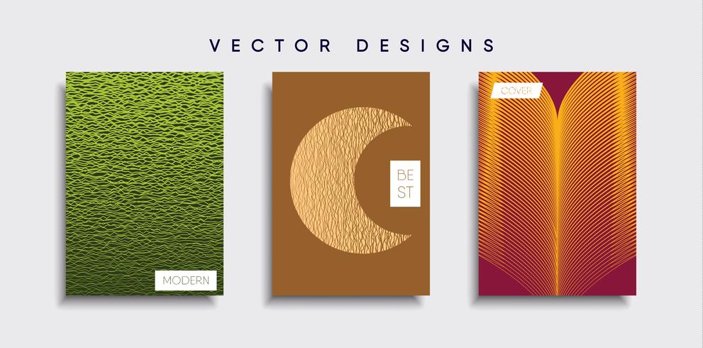 Minimale Vector-Cover-Designs. Zukünftige Plakatschablone vektor