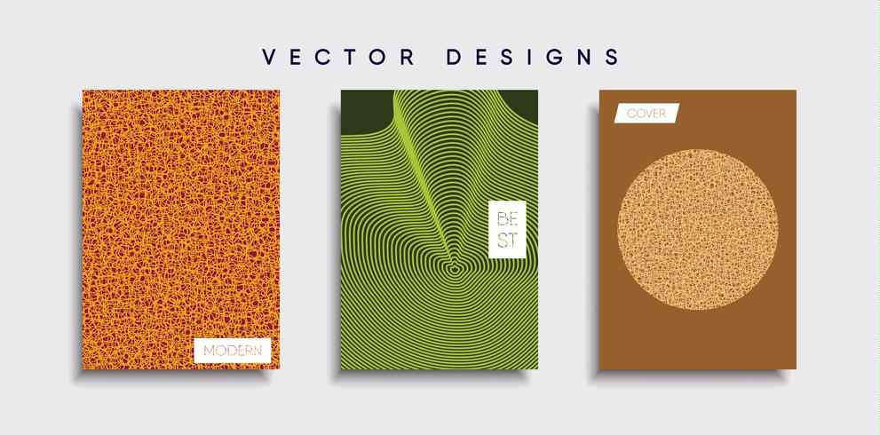 Minimale Vector-Cover-Designs. Zukünftige Plakatschablone vektor