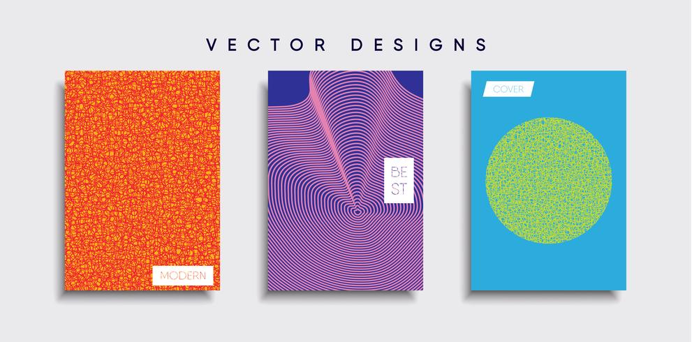 Minimale Vector-Cover-Designs. Zukünftige Plakatschablone vektor