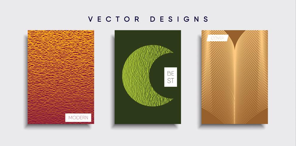 Minimale Vector-Cover-Designs. Zukünftige Plakatschablone vektor