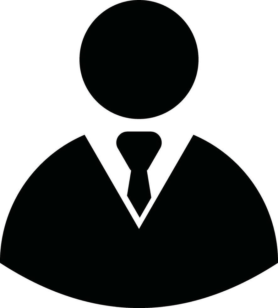 Single Geschäft Person Benutzerbild, Symbol Symbol vektor