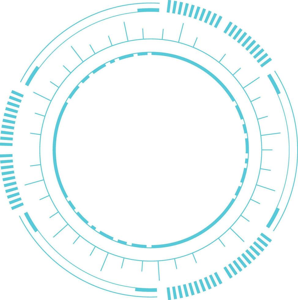 futuristisch Technik Kreis vektor