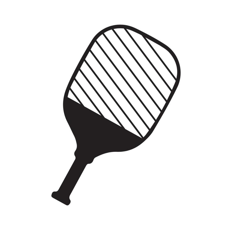 Pickleball Vektor und Pickleball Paddel Zeichen Symbol Symbol Vektor Illustration Pickleball Logo Vektor