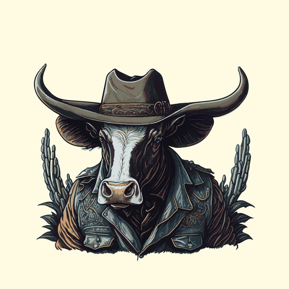 rodeo Västra cowboy årgång hand dragen konstverk. djur, arizona, konst, beige, svart, svart och vit, cowboy, häst, illustration, landskap vektor