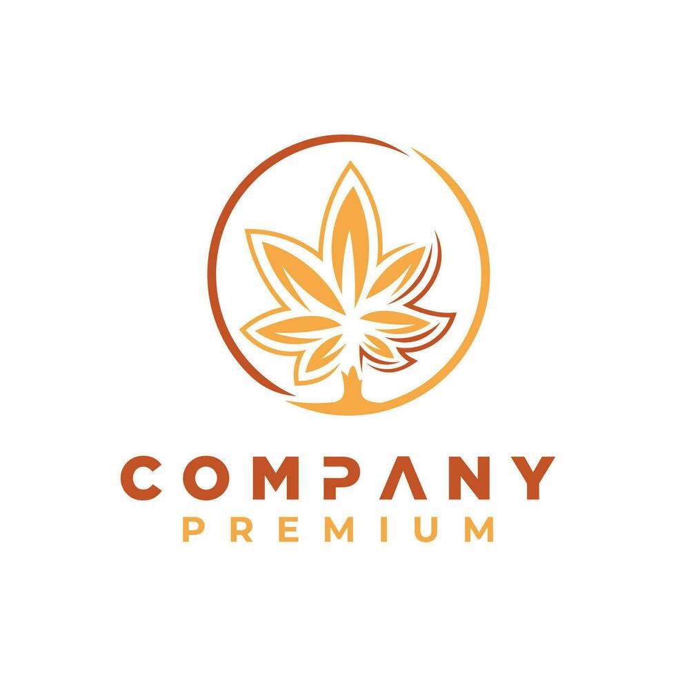 cannabis marijuana logotyp design vektor