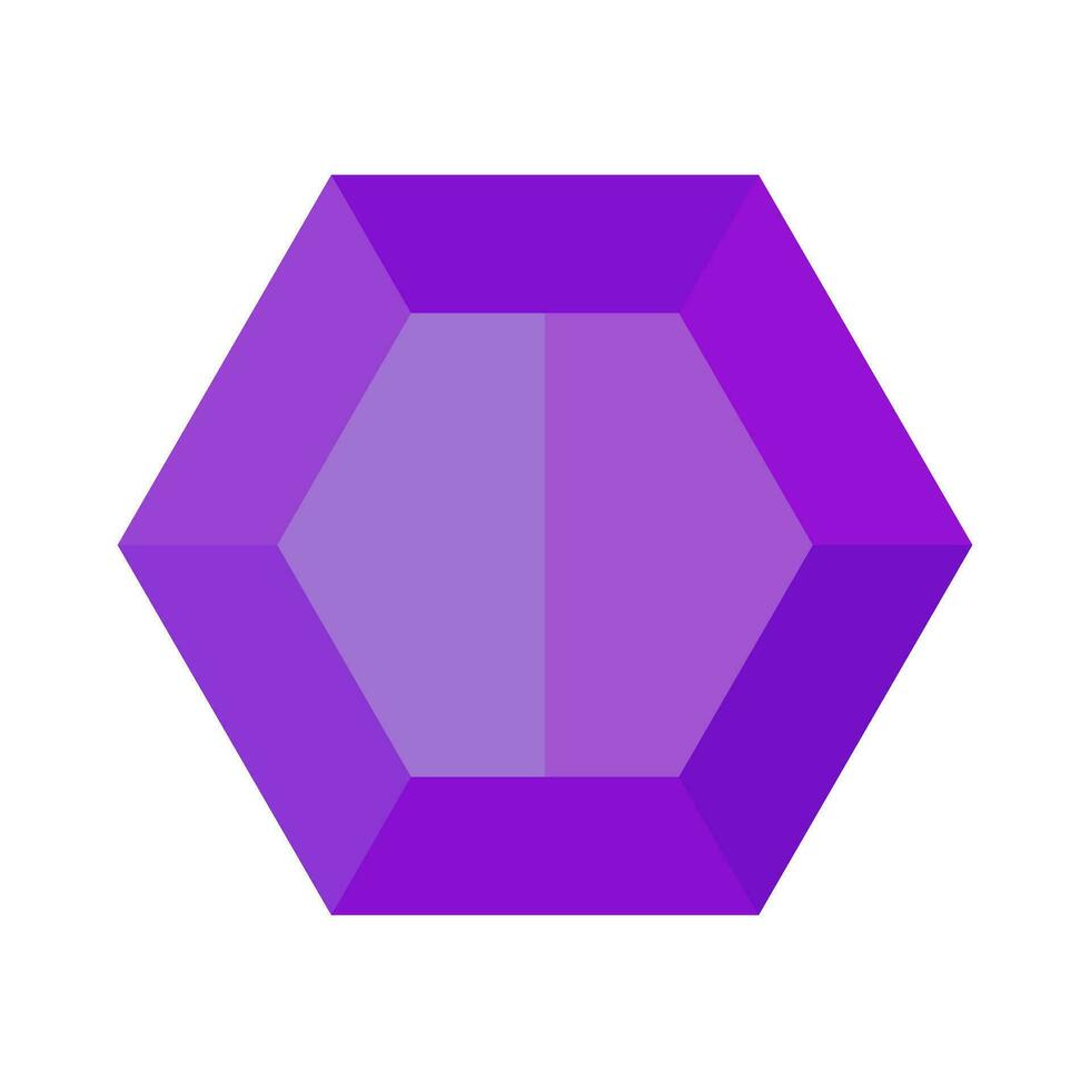 Amethyst Symbol. lila Juwel Symbol. Edelstein. Vektor. vektor