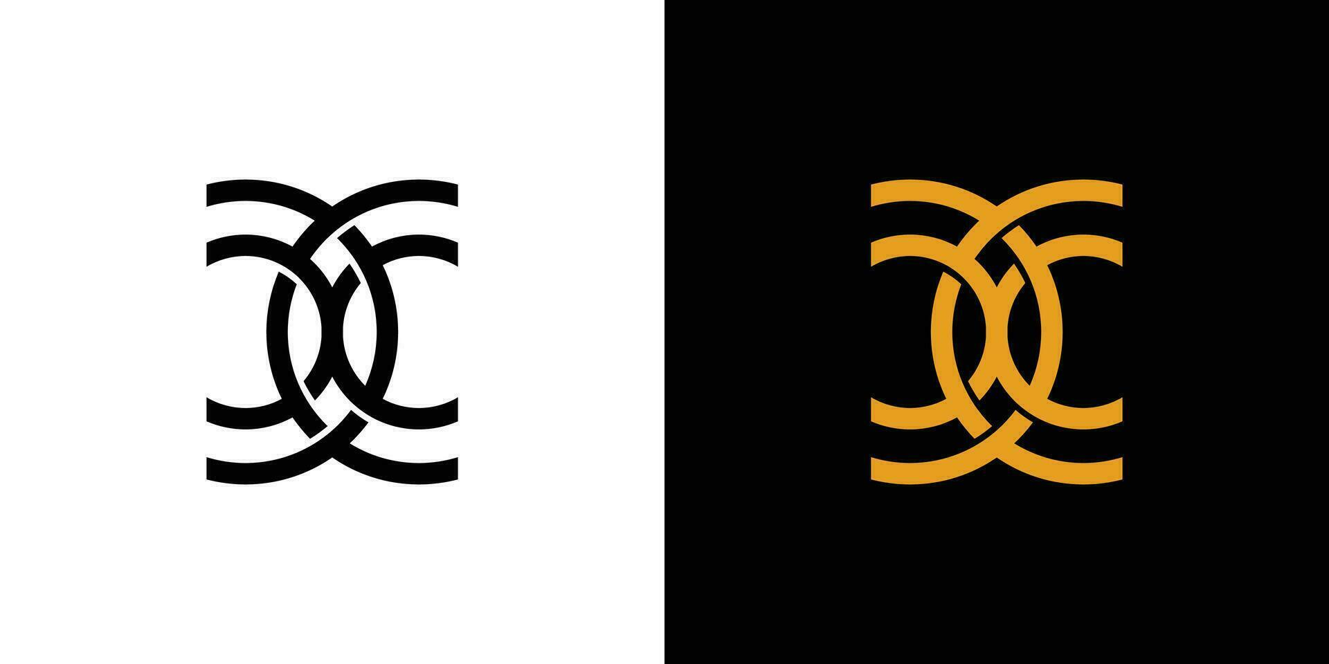 modern och unik cc logotyp design vektor