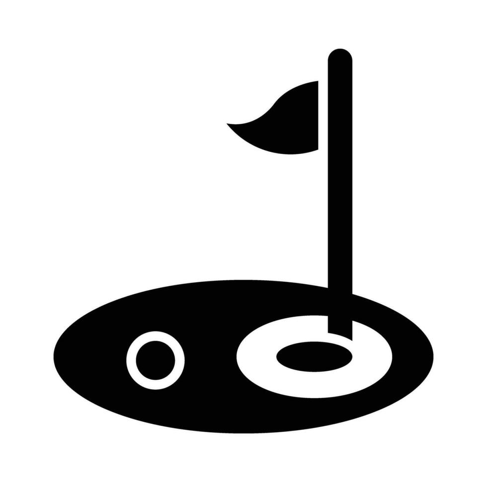golf vektor glyf ikon för personlig och kommersiell använda sig av.