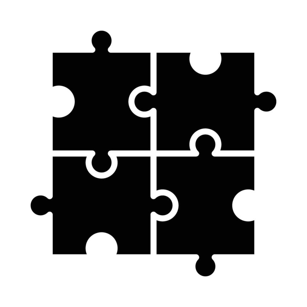 Puzzle Vektor Glyphe Symbol zum persönlich und kommerziell verwenden.