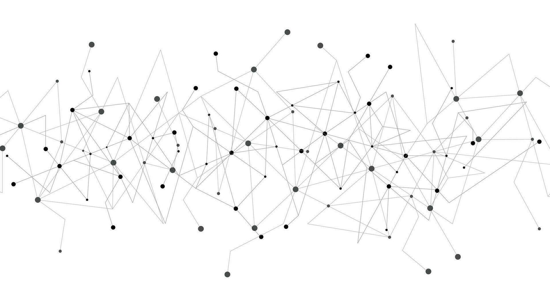 schwarz Netzwerk auf Weiß Hintergrund. vektor