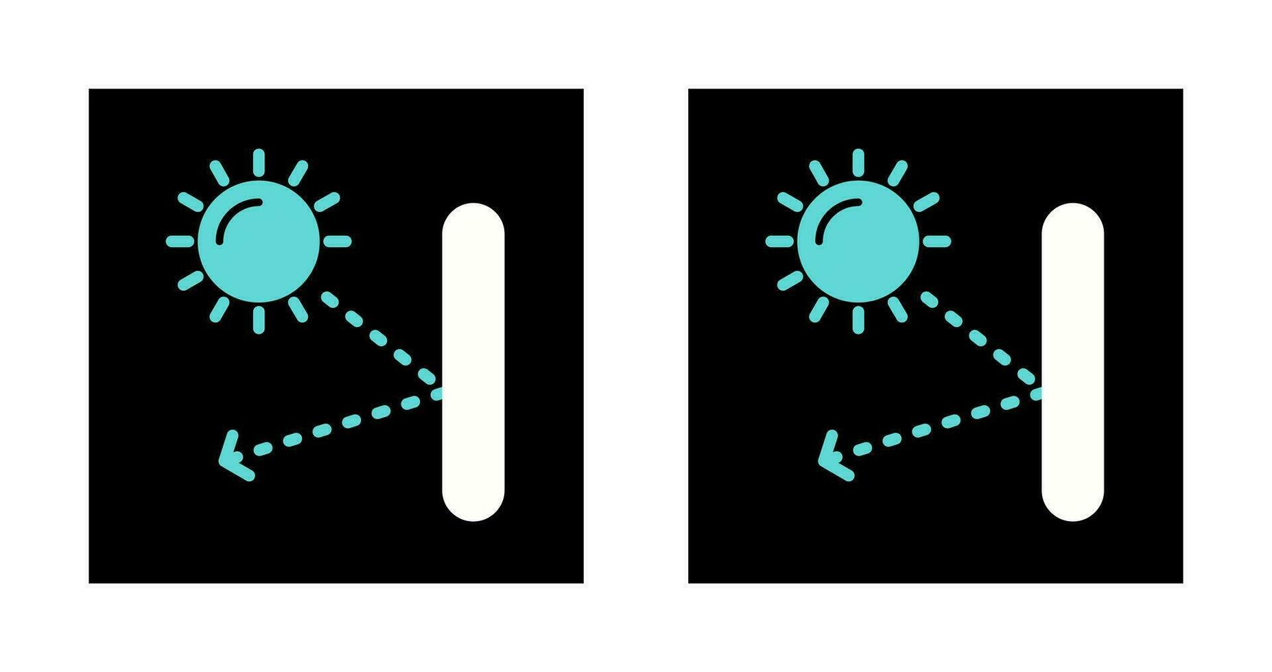 Spiegelreflexionsvektor-Symbol vektor