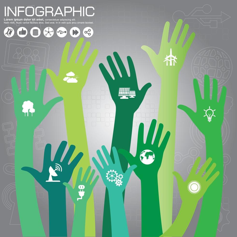 Business Tree Timeline Infografiken. Vektorillustration. kann für Workflow-Layout, Banner, Diagramm, Webdesign-Vorlage verwendet werden. vektor