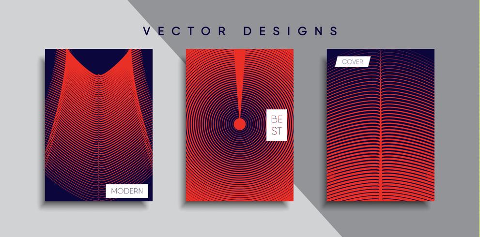 Minimale Vector-Cover-Designs. Zukünftige Plakatschablone vektor