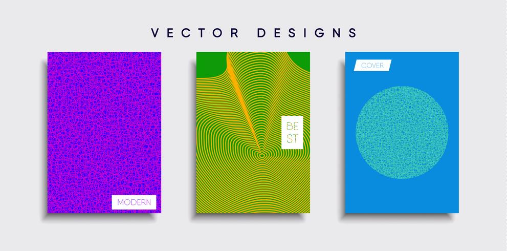 Minimale Vector-Cover-Designs. Zukünftige Plakatschablone vektor