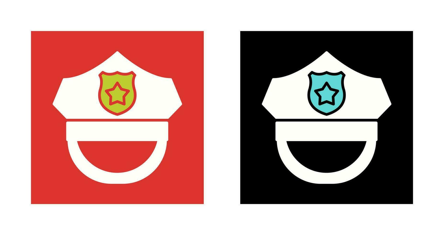 Polizeihut-Vektorsymbol vektor