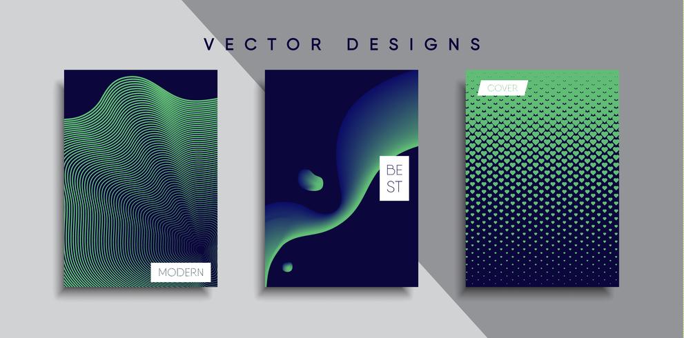 Minimale Vector-Cover-Designs. Zukünftige Plakatschablone vektor