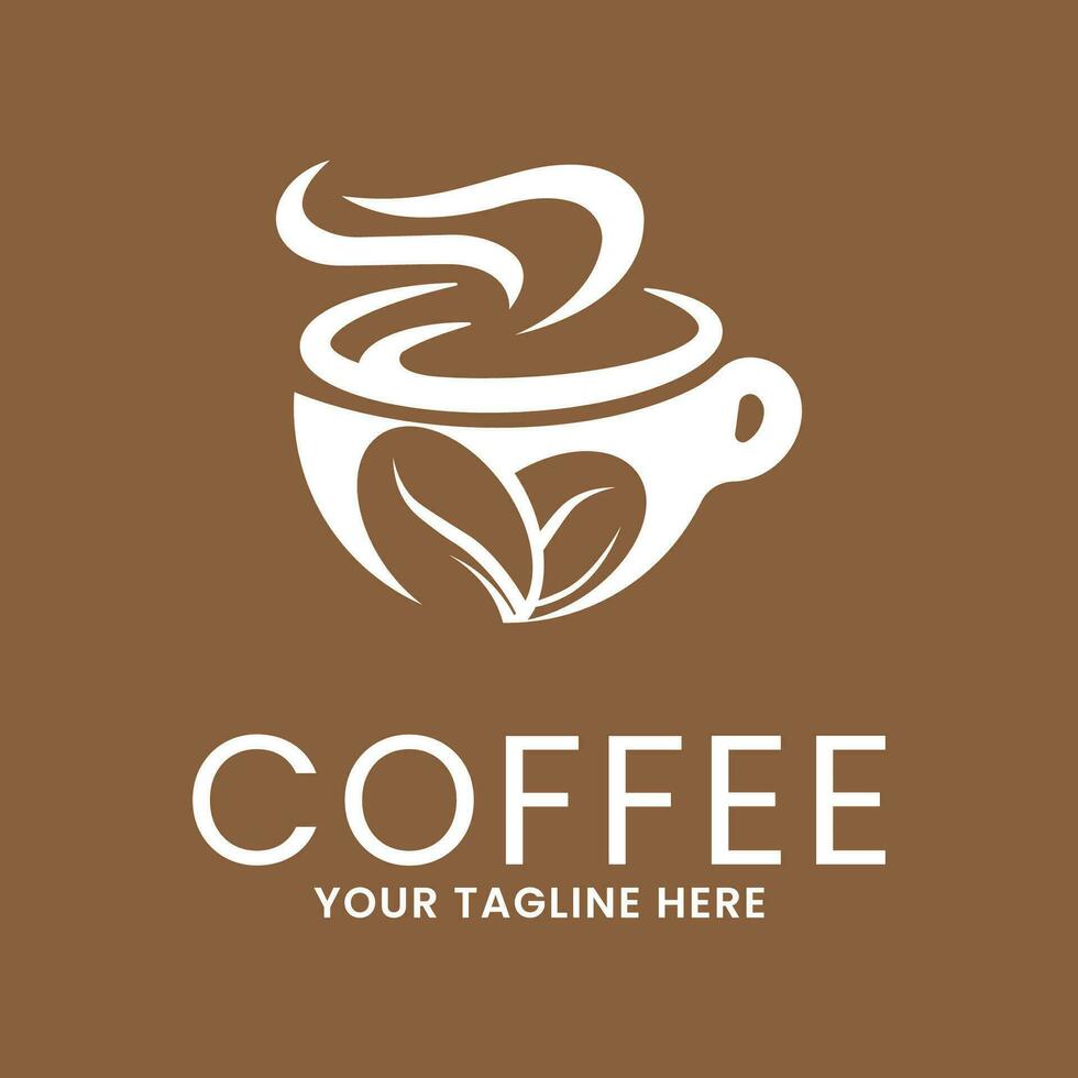 Kaffee Tasse Logo Vektor Illustration Design