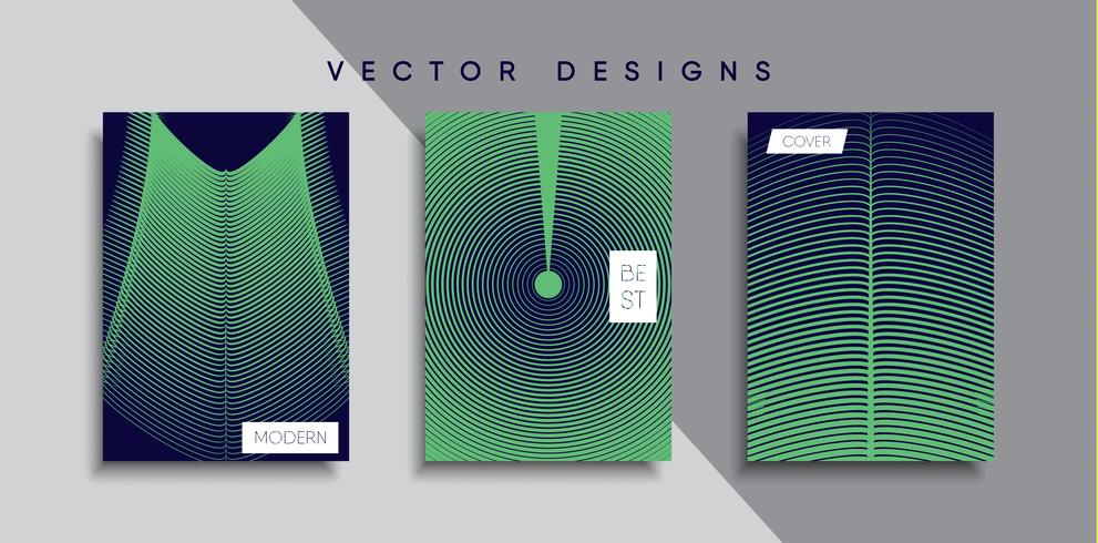 Minimale Vector-Cover-Designs. Zukünftige Plakatschablone vektor