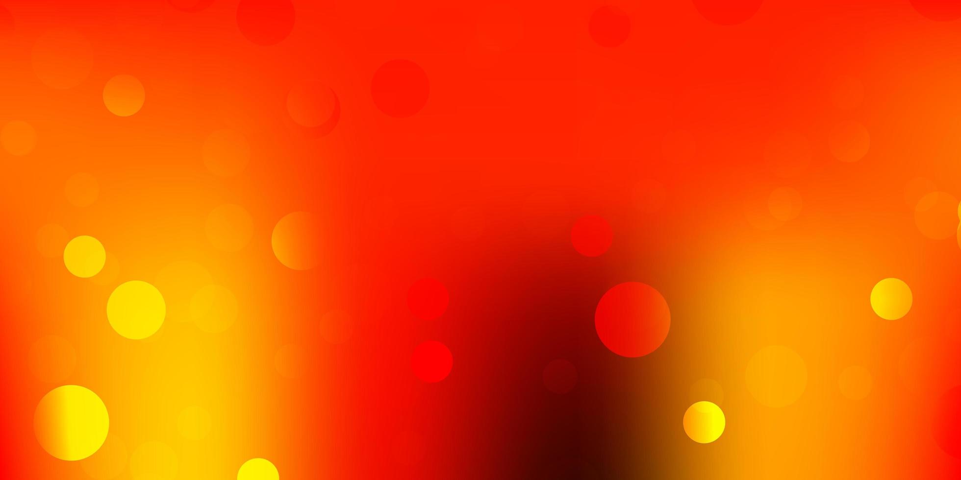 ljus orange vektor bakgrund med slumpmässiga former.