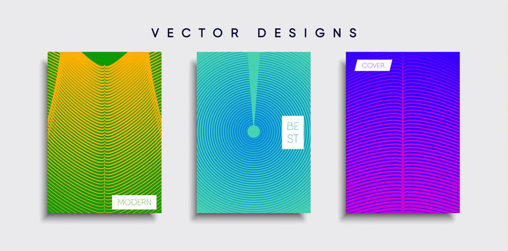 Minimal vektor täckdesign. Framtida affischmall