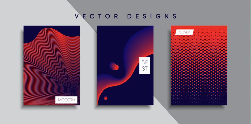 Minimale Vector-Cover-Designs. Zukünftige Plakatschablone vektor