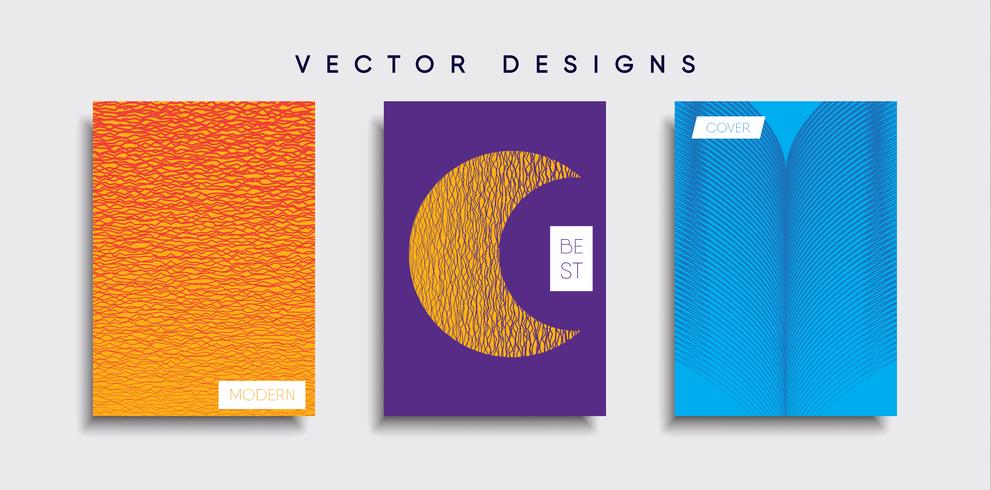 Minimale Vector-Cover-Designs. Zukünftige Plakatschablone vektor