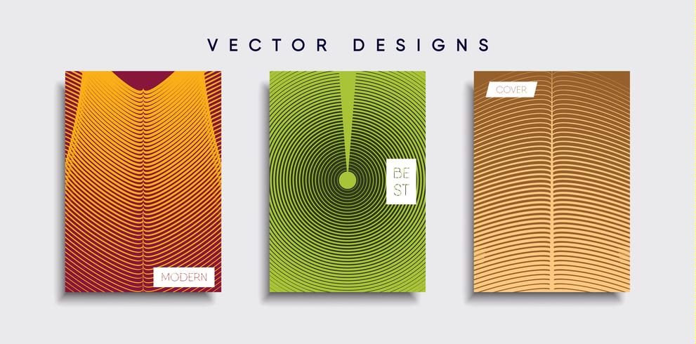 Minimale Vector-Cover-Designs. Zukünftige Plakatschablone vektor