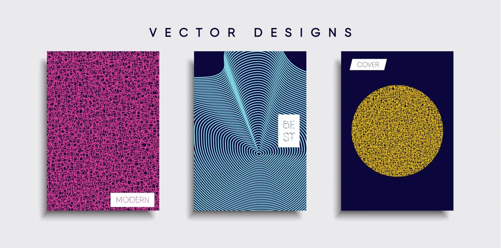 Minimale Vector-Cover-Designs. Zukünftige Plakatschablone vektor