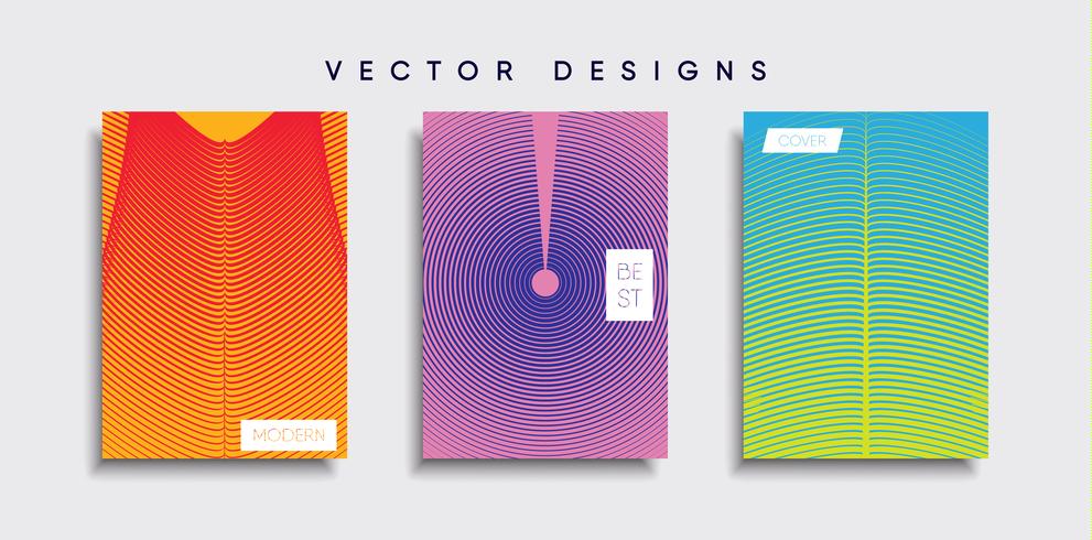 Minimale Vector-Cover-Designs. Zukünftige Plakatschablone vektor