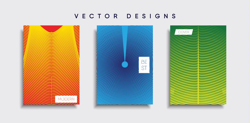 Minimal vektor täckdesign. Framtida affischmall