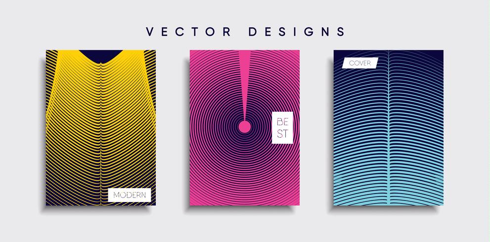 Minimale Vector-Cover-Designs. Zukünftige Plakatschablone vektor