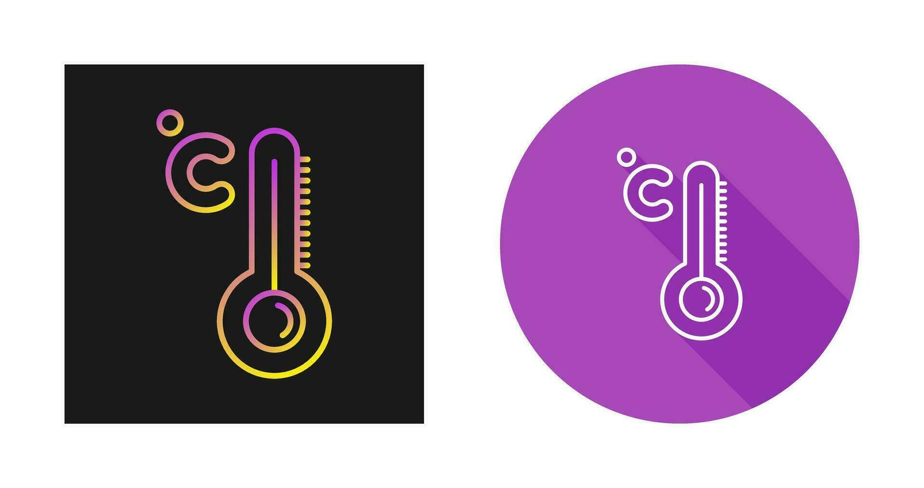 Vektorsymbol für hohe Temperaturen vektor