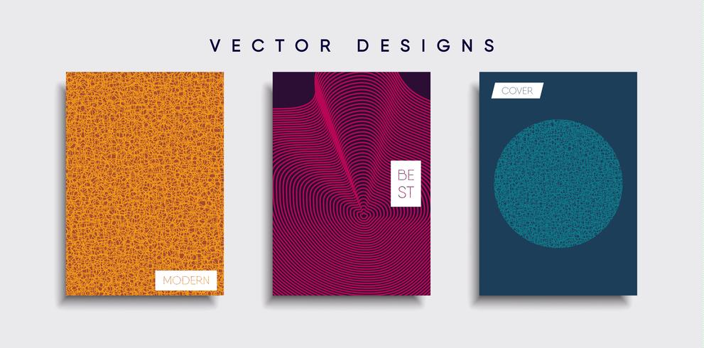 Minimale Vector-Cover-Designs. Zukünftige Plakatschablone vektor