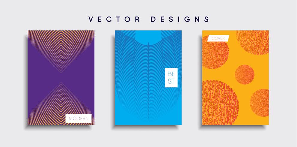 Minimale Vector-Cover-Designs. Zukünftige Plakatschablone. vektor