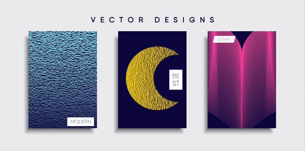 Minimale Vector-Cover-Designs. Zukünftige Plakatschablone vektor