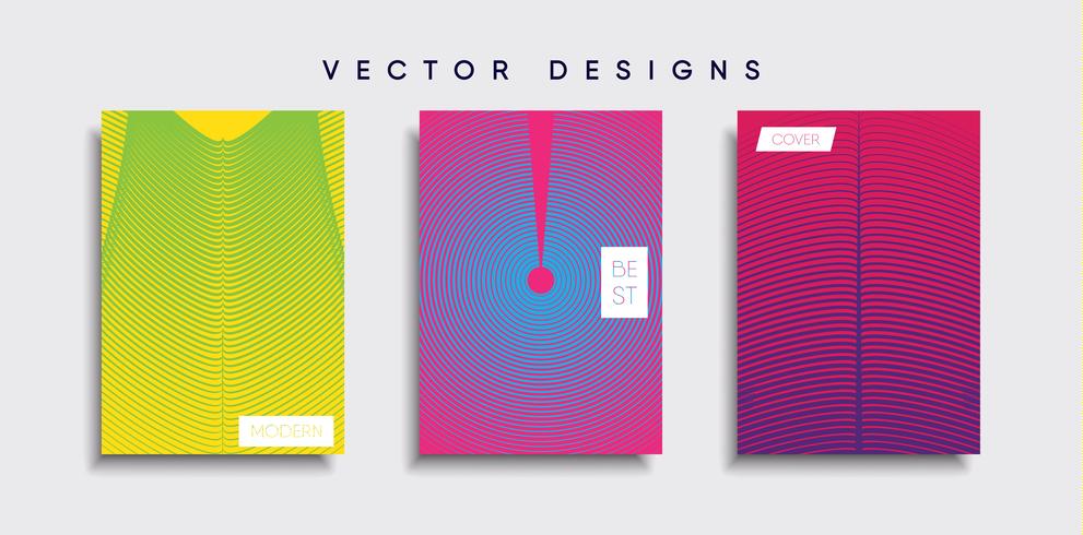 Minimale Vector-Cover-Designs. Zukünftige Plakatschablone vektor