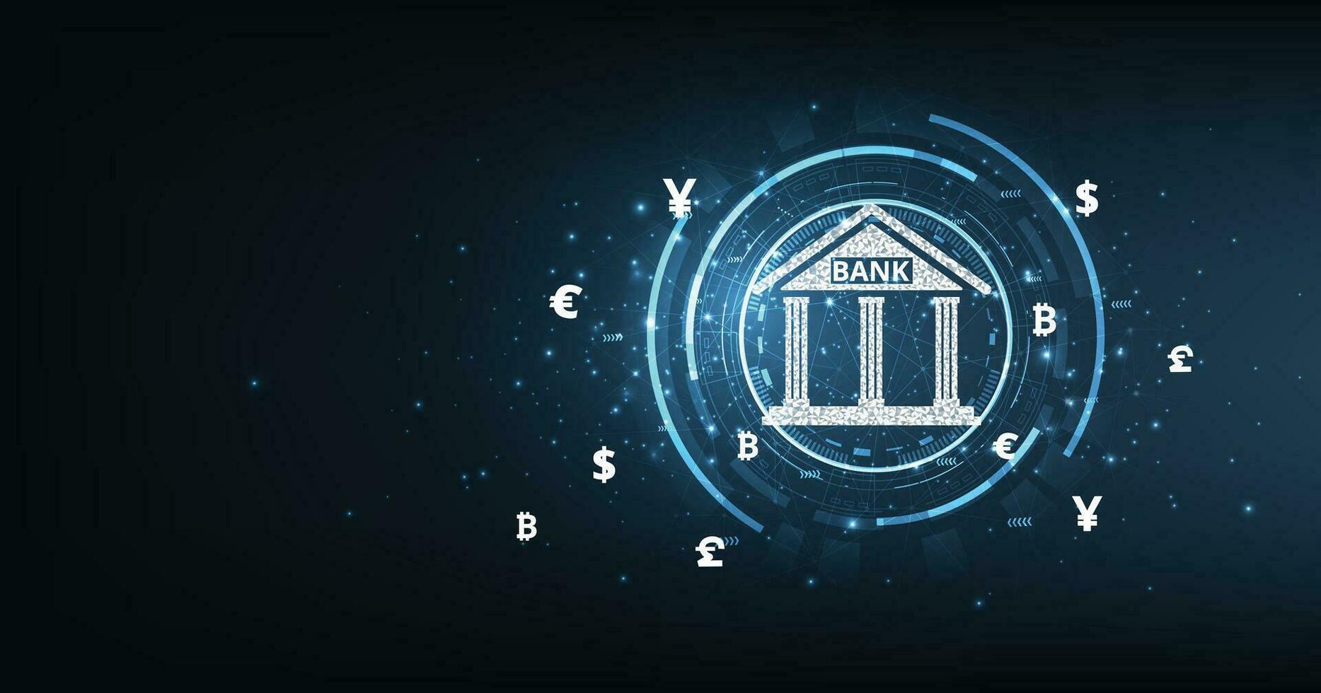 Bankwesen und Finanzen Konzept Illustration. vektor